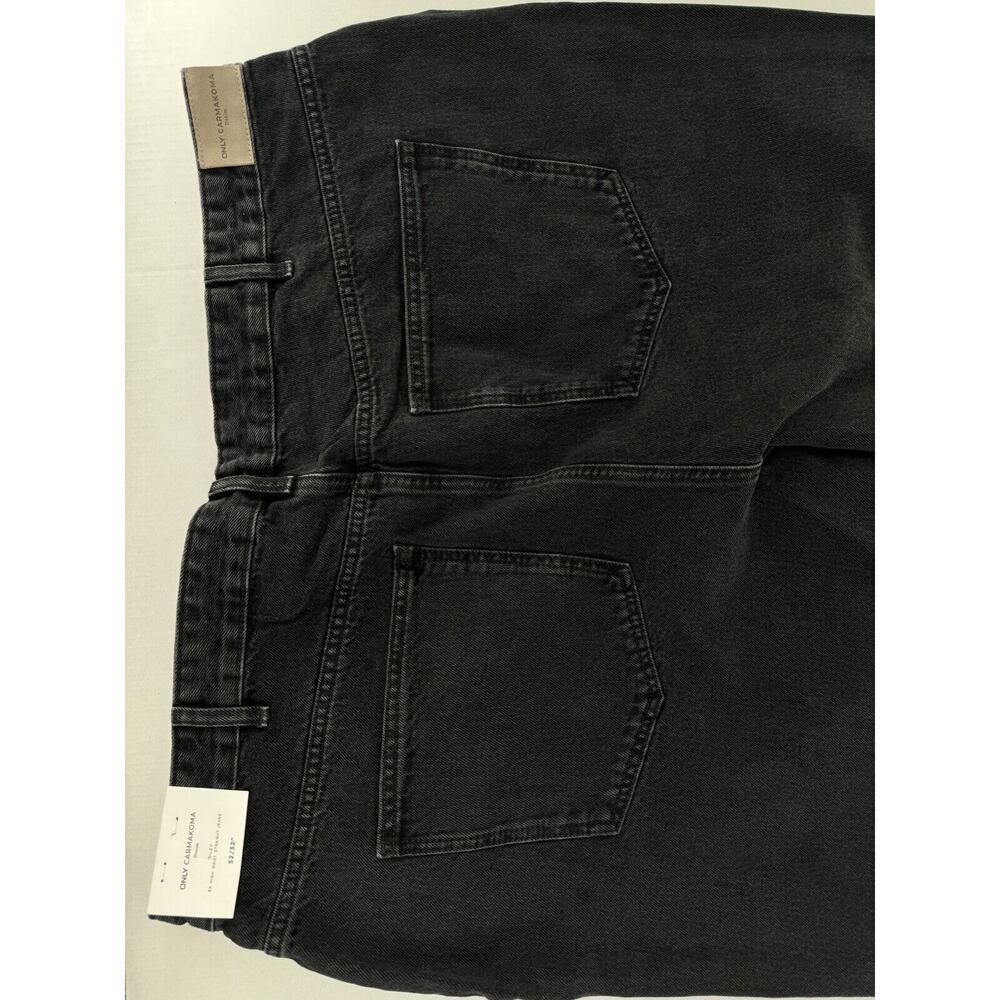 ONLY CARMAKOMA jeans plus size 52/32 grunge normcore High Waist Straight Leg NWT - Picture 12 of 16
